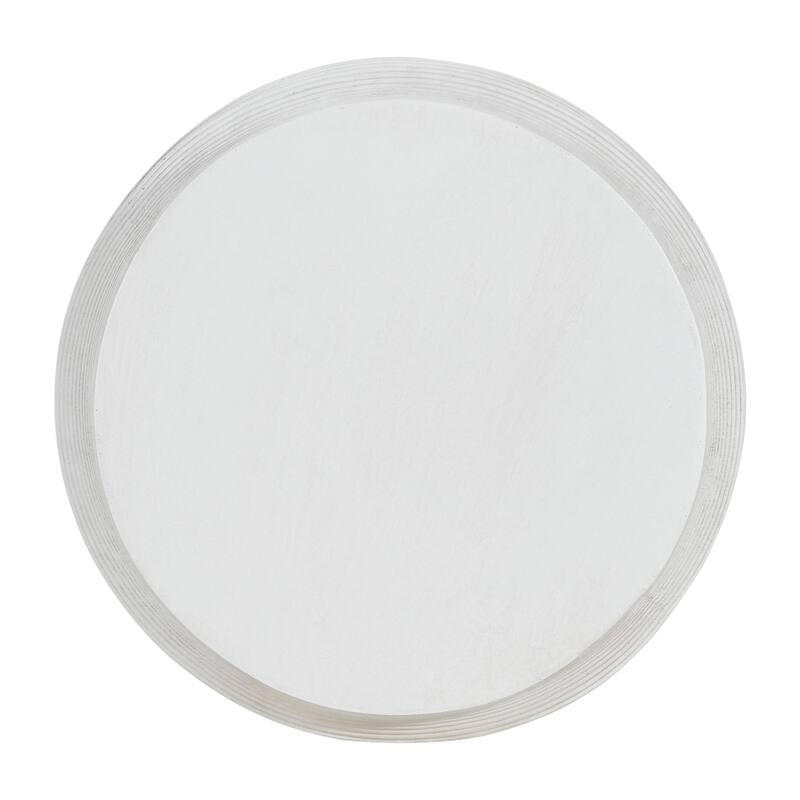 Christopher Knight Home - Esom Antique Artisan Outdoor Magnesium Oxide Side Table with Sculpted Silhouette Design - 14.96"L