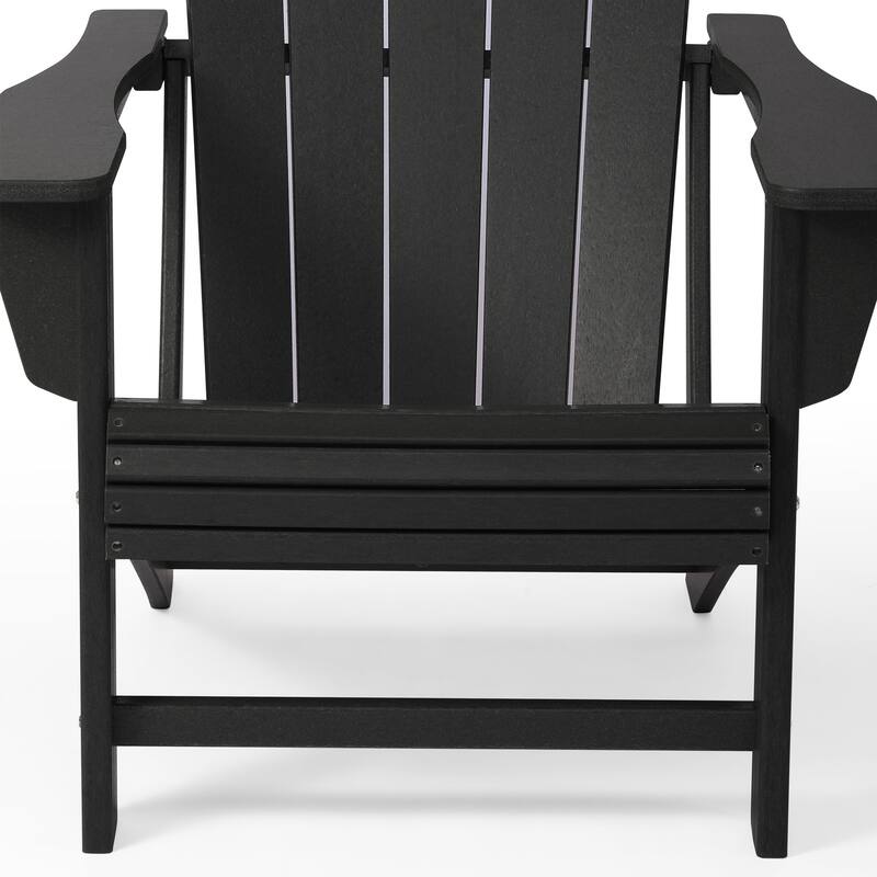 Aderson Outdoor Poly Adirondack Chairs with Cupholders (Set of 4)