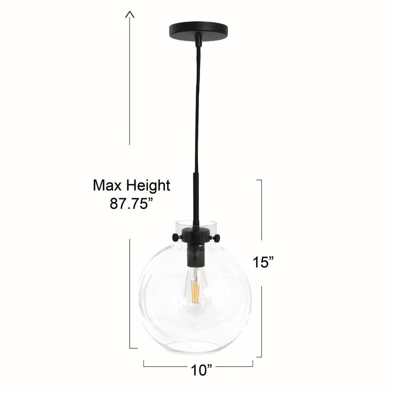 Robert Stevenson Lighting Marson - Clear Glass and Metal Ceiling Light