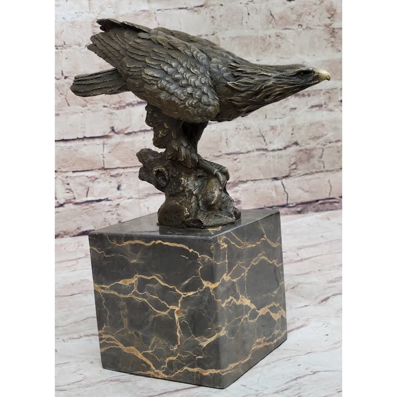 Art Deco Vienna Bronze Falcon American Eagle Bronze Sculpture Statue