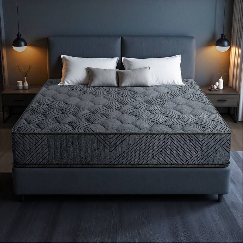 12" Firm Hybrid Queen Mattress with Strong Spine Support