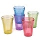 preview thumbnail 8 of 6, STP Goods Pastel Collection Faceted Drinking Glasses Set of 4 - 8.3 fl oz