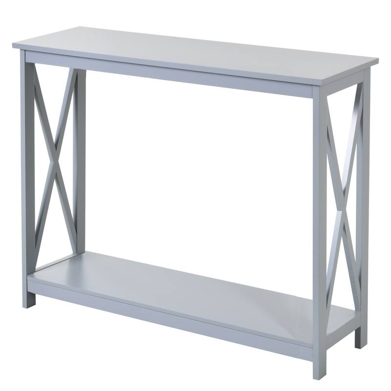 HOMCOM 2-Tier Console Table