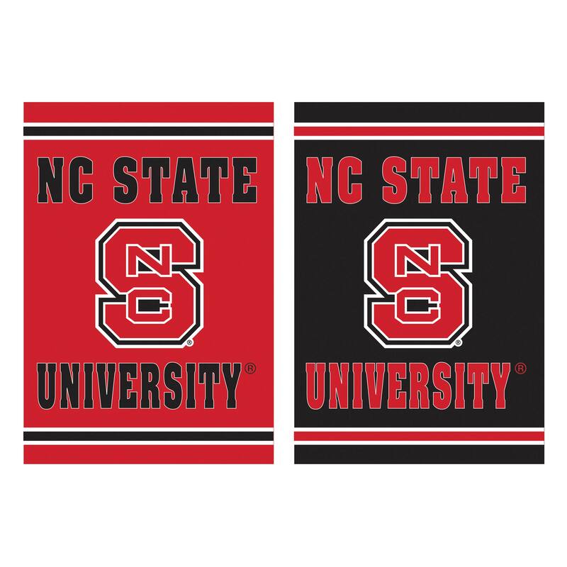 Embossed Suede Flag, Garden Size, North Carolina State University