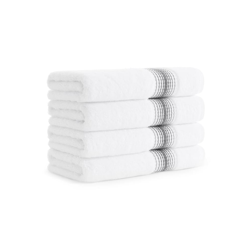 Aston & Arden Turkish Striped 4-Piece Hand Towels - 32x18
