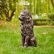 preview thumbnail 52 of 55, Glitzhome MGO Majestic Sitting Guardian Lion Statues Porch Sculpture Outdoor Indoor Set of 2