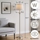 preview thumbnail 3 of 14, Maxax 62.5" Black Metal Traditional Floor Lamp
