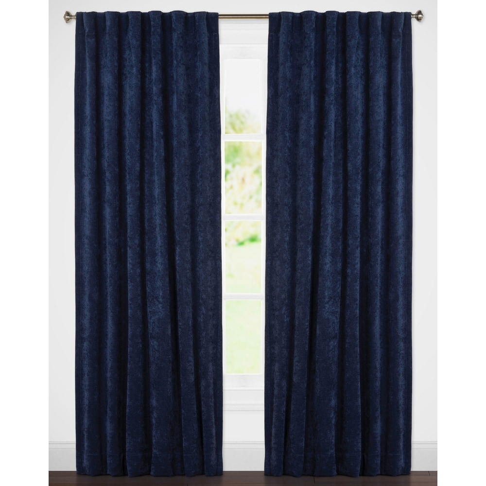 Padma Velvet 50x84 Back-Tab Curtain Panel (Single Panel)