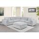 Option Light Gray 2 Corner Chairs 1 Ottoman