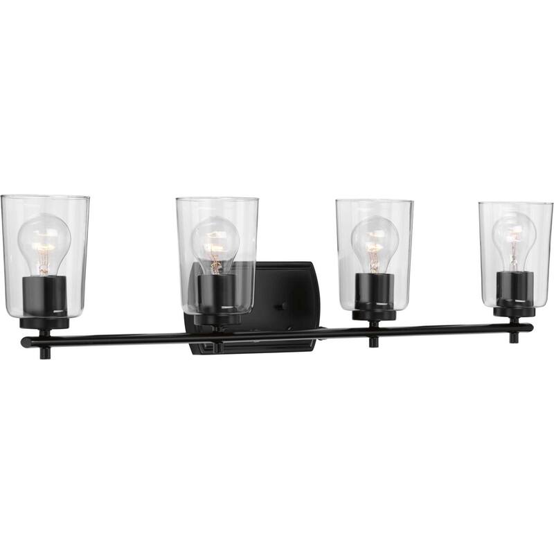 Progress Lighting Adley 4 Light 32" Wide Bathroom Vanity Light - Black