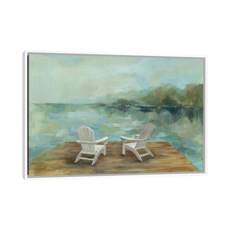 iCanvas "Lakeside Retreat I no Wood" by Silvia Vassileva Framed Canvas Print - White - 26x40