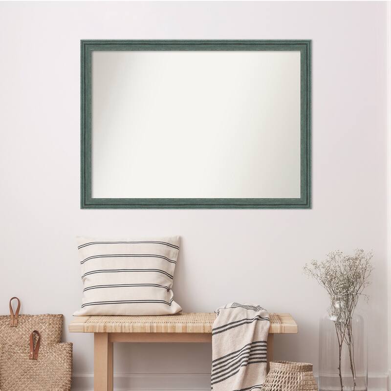 Upcycled Non-Beveled Wood Framed Wall Mirror