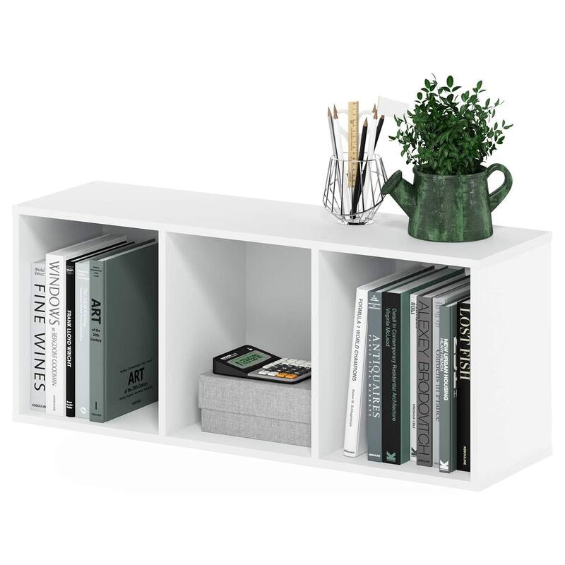 3-Tier Open Shelf Bookcase Compact Storage Organizer with Simple Design for Living Room or Office Décor