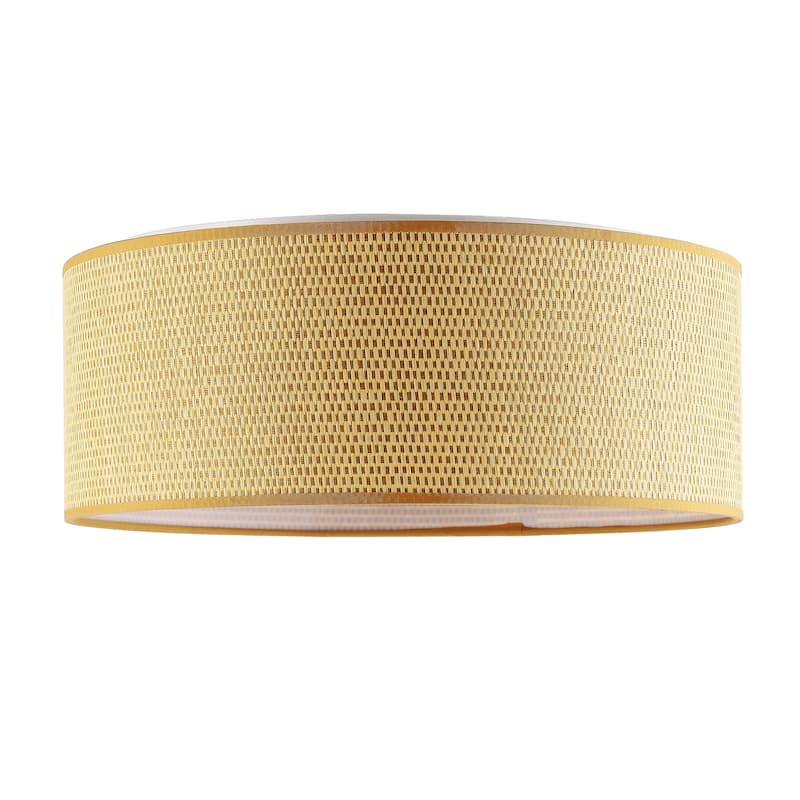 WINGBO 20 in. 5-Light Grass Cloth Flush Mount Light - N/A