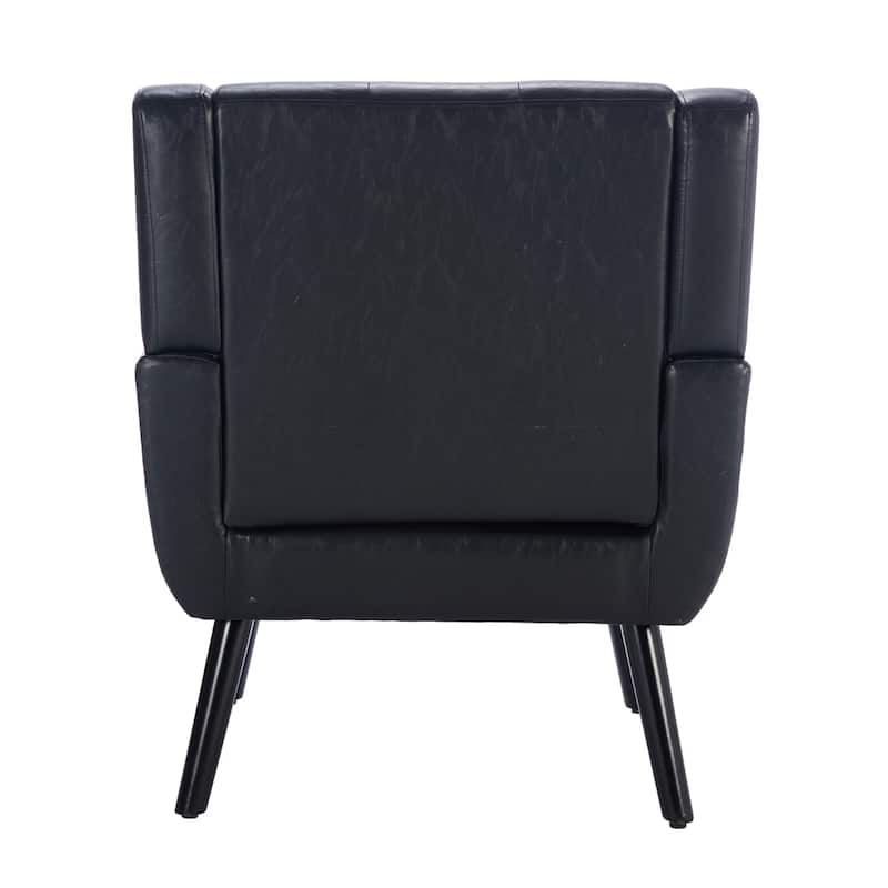 Modern Soft Ergonomics Accent Chair with Black Legs For Indoor Home