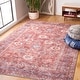 preview thumbnail 2 of 15, SAFAVIEH Serapi Machine Washable Slip Resistant Salomeea Traditional Oriental Rug 9' x 12' - Rust/Blue - Rectangle