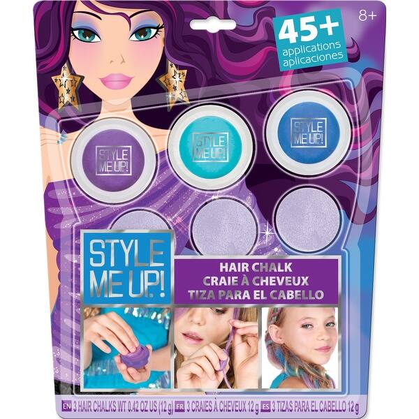 Shop Style Me Up Hair Chalk 3 Pack Purple Combo 3 0 In X 12 0