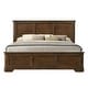 preview thumbnail 8 of 48, Roundhill Furniture Maderne 3-Piece Wood Bedroom Set, Panel Bed and Two Nightstands
