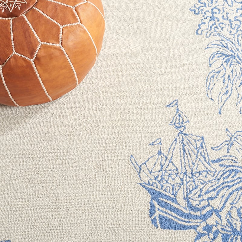 SAFAVIEH Handmade Chelsea Odilia French Country Wool Rug