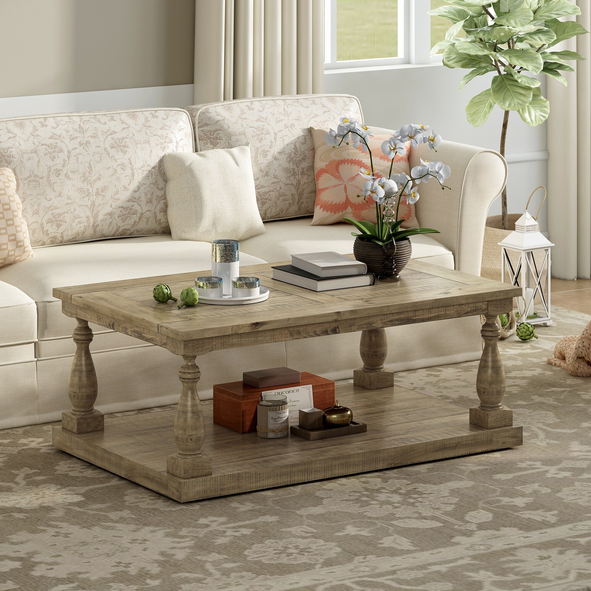 Pine wood sales center table