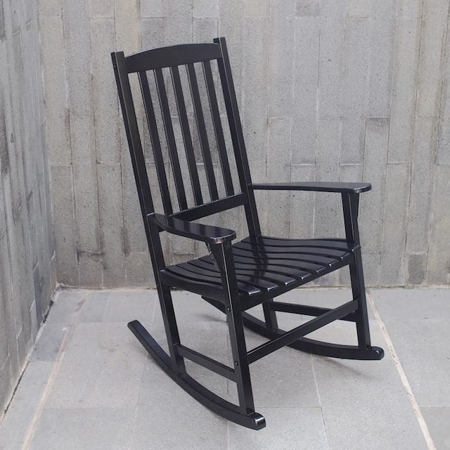 Cambridge Casual Alston Porch Rocking Chair - Black