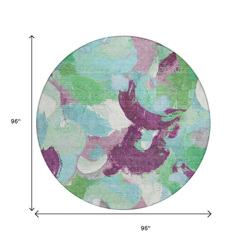 HomeRoots Abstract Transitional Rectangle Outdoor Rug