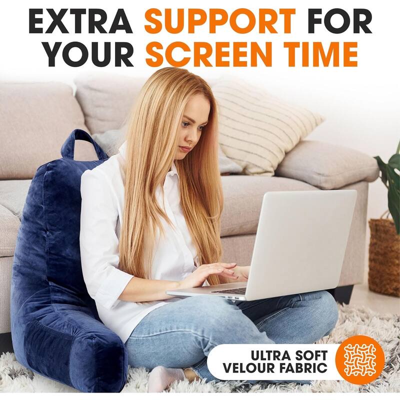 Cheer Collection Memory Foam Support Reading, TV Pillow