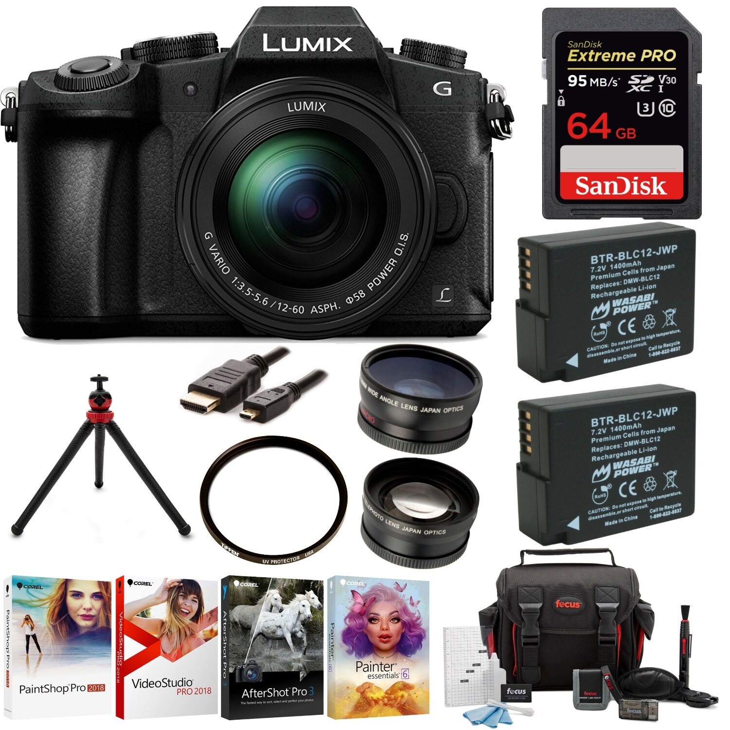 Panasonic Lumix Dmc G85mk 4k Mirrorless Lens Camera Kit 12 60mm Lens 64gb Kit Overstock 1047