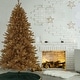 preview thumbnail 2 of 3, 7.5 ft. Pre-Lit Christmas True Gold Metallic Tree