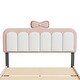 preview thumbnail 5 of 12, Full size Velvet Platform Bed with bow-knot Headboard, Pink