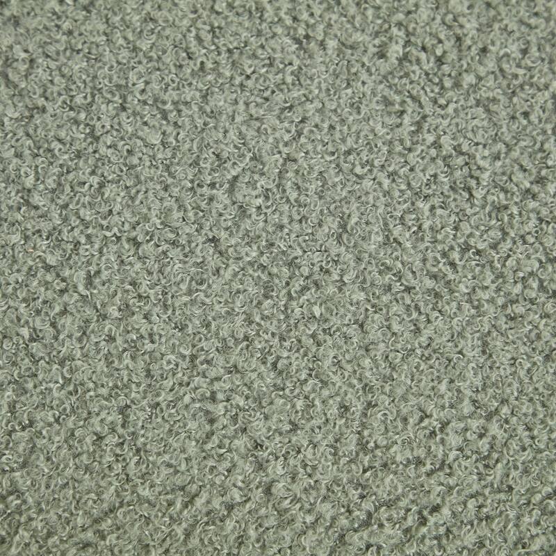 SEYNAR Modern 16.5''Faux Sherpa Square Cube Otttoman