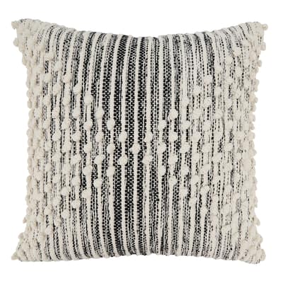 Artisan Woven Stripe Diamond Throw Pillow