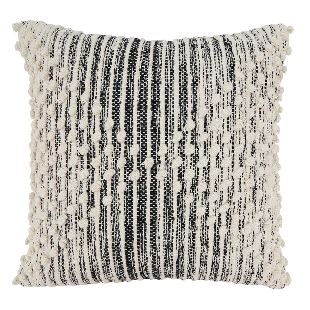 Artisan Woven Stripe Diamond Throw Pillow