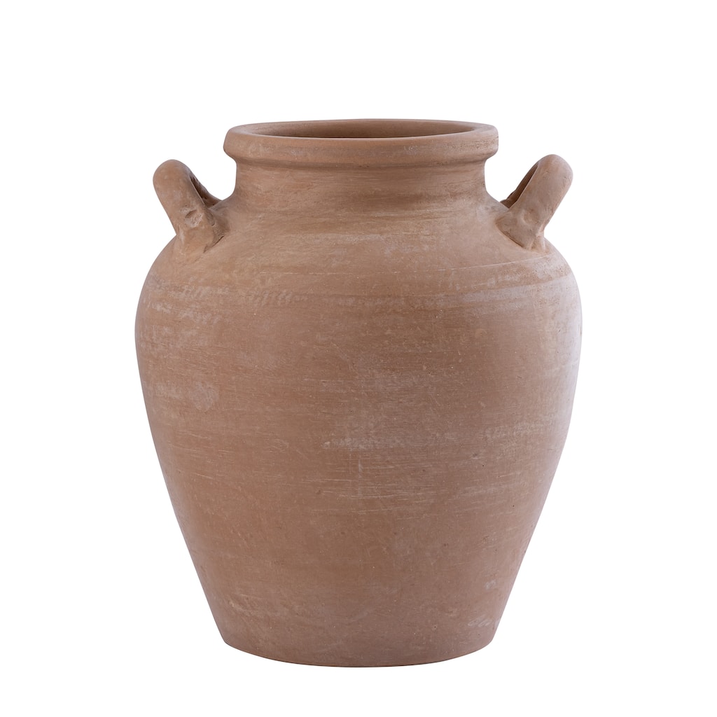 Terracota Vase w/ Handles 11"H - Natural Terracotta
