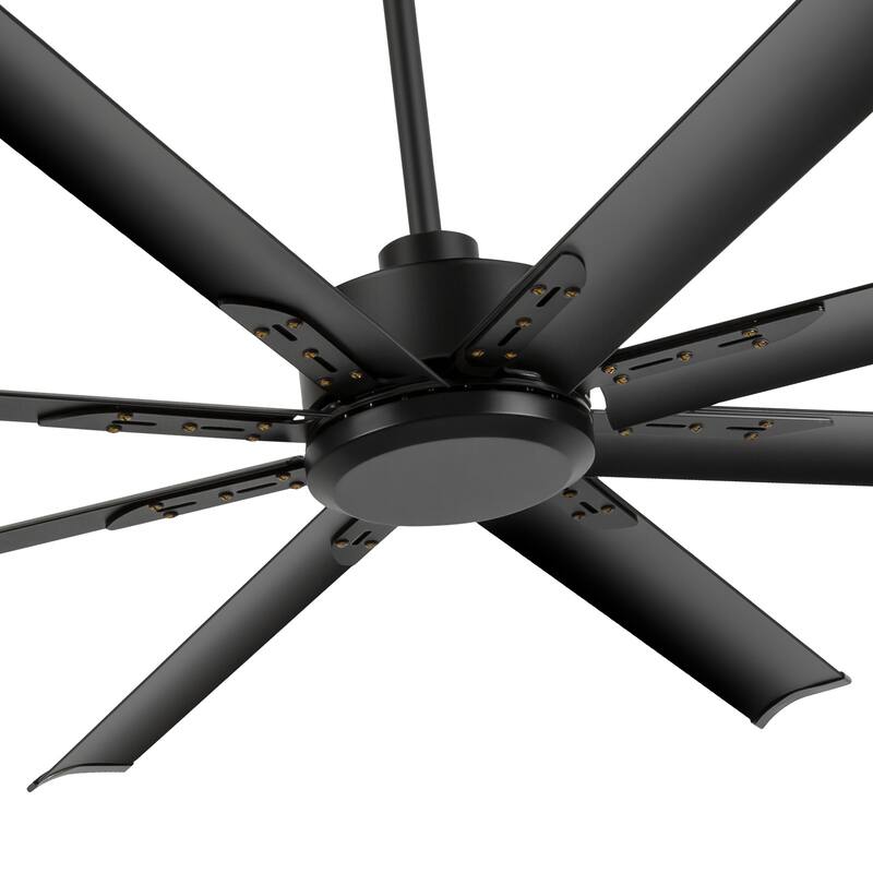 Large 72"/84"/96"/120" Black Ceiling Fan with Remote without Light-6/8 Aluminum Blades