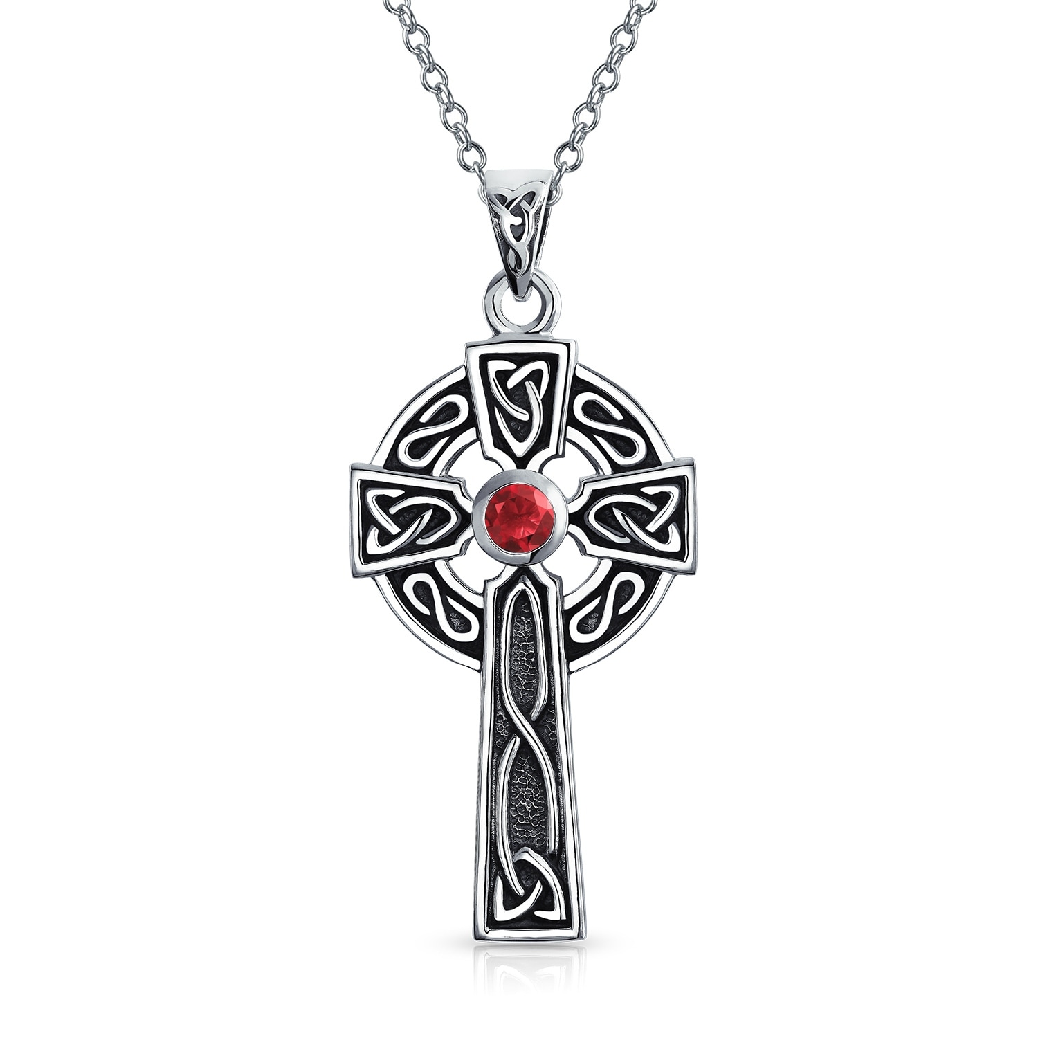 Irish Knotwork Jewelry Sterling Silver Celtic Knot Cross of the Holy Spirit