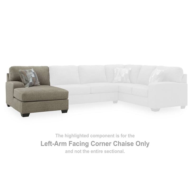 Signature Design by Ashley Newellen Light Brown 3-Piece Sectional with Double Chaise - 142" W x 61" D x 39" H