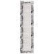 preview thumbnail 9 of 10, SAFAVIEH Skyler Heather Modern Abstract Border Rug 2' x 8' Runner - Ivory Grey/Black - Runner