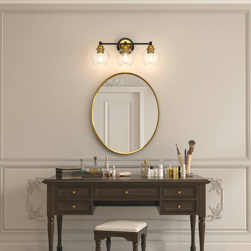 Dimmable Bathroom Vanity Light Globe Glass Shades