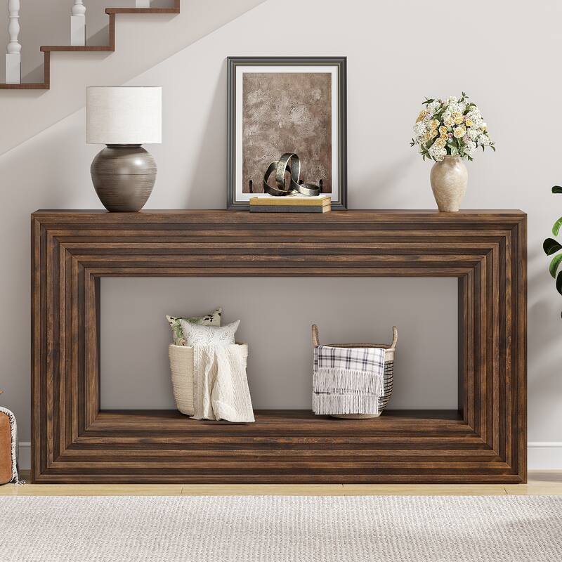 Moasis Modern Console Table Narrow Behind Couch Table for Living Room and Hallway
