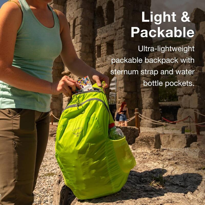 18L Ultralight Stuff Backpack, Dual Stretch Side Pockets, Waterfront Blue