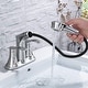 preview thumbnail 14 of 13, Bathlet 2-Handle Bathroom Sink Faucet with Pull Out Sprayer