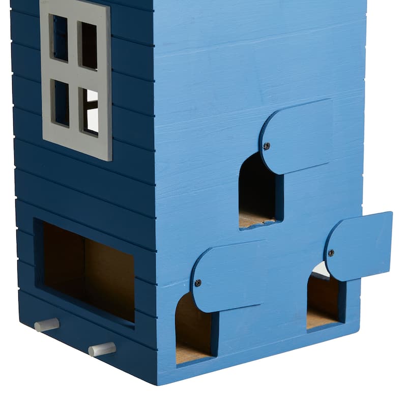 Glitzhome 14"H Functional and Decorative Wood Garden Birdhouse - 8.25''L X 7.25''W X 14.00''H