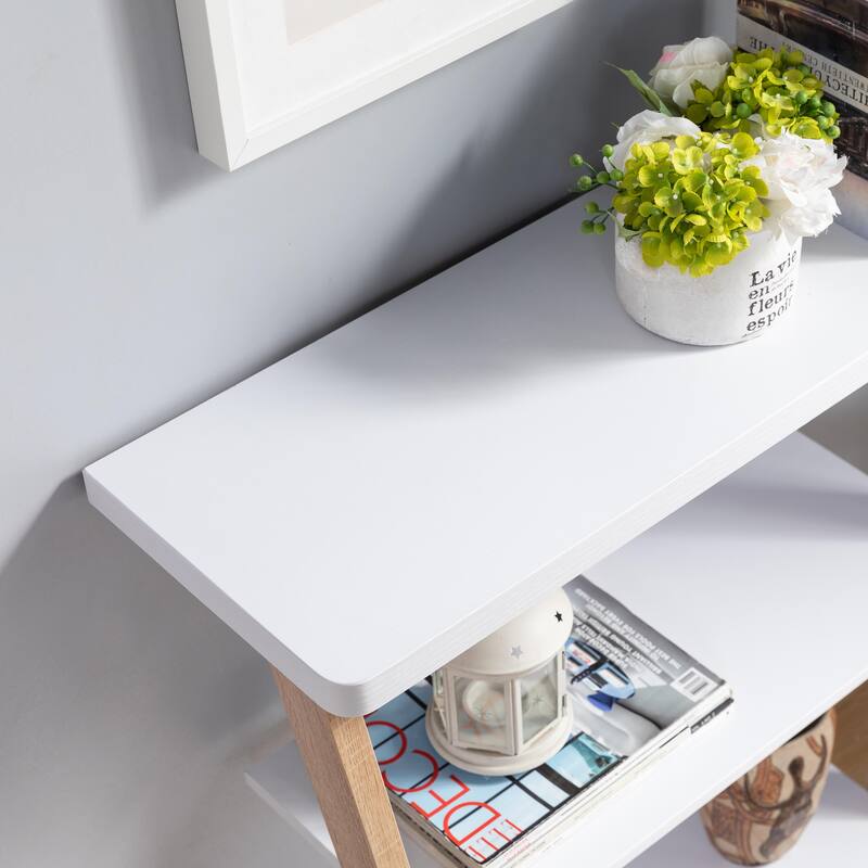 Console White & Weathered White，Design table, high quality durable, unique