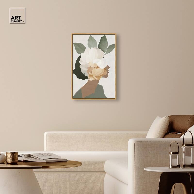 Floral Headpiece II Canvas by Art Remedy