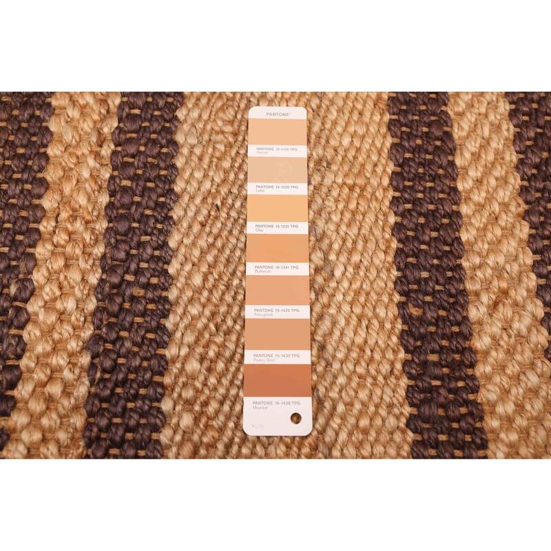 ECARPETGALLERY Flat-Weave Palas Denizli Tan Jute Kilim - 5'4 x 7'6