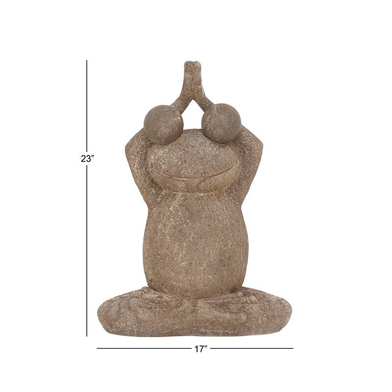 Benzara 17-inch x 23-inch Polystone Frog