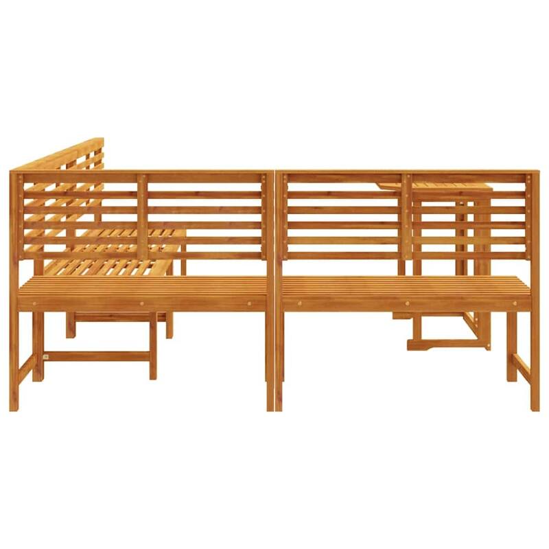 vidaXL Garden Bench Set Brown solid acacia wood - 20 x 35 x 30