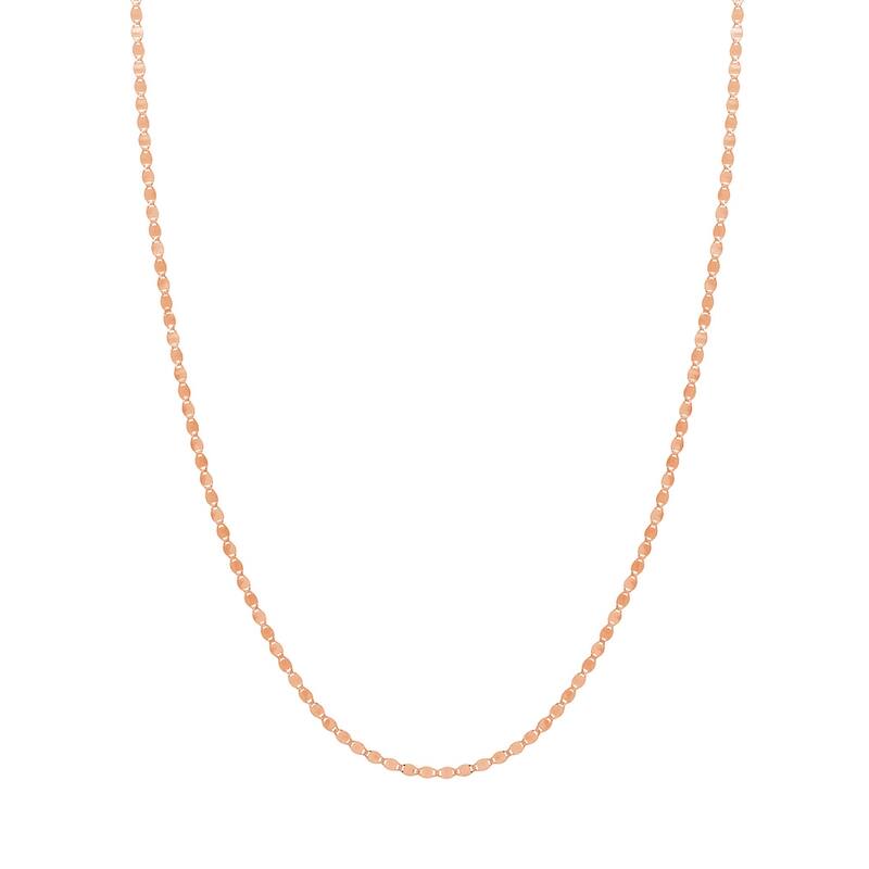 Curata 14k Rose Gold 2.7mm Chain Bracelet Lobster Lock Closure 7.50 Inch
