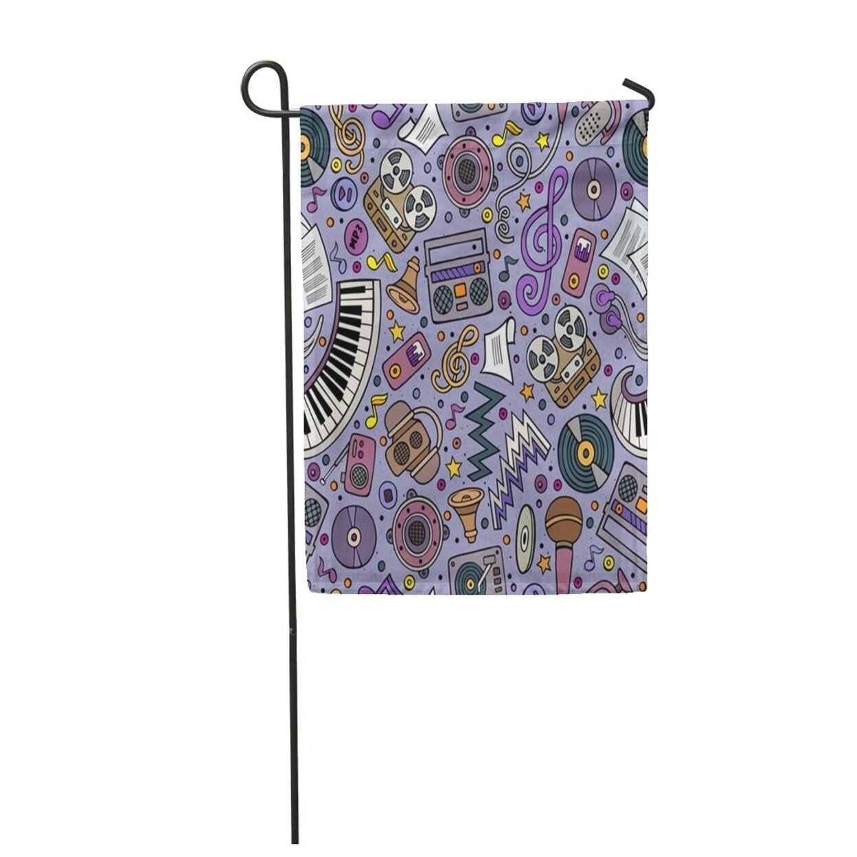 Shop Cartoon Musical Instruments Seamless Pattern Lots Of Music Symbols Objects Garden Flag Decorative Flag House Banner 12x1 On Sale Overstock 31406472